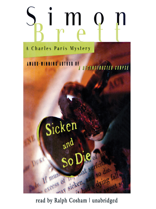 Title details for Sicken and So Die by Simon Brett - Available